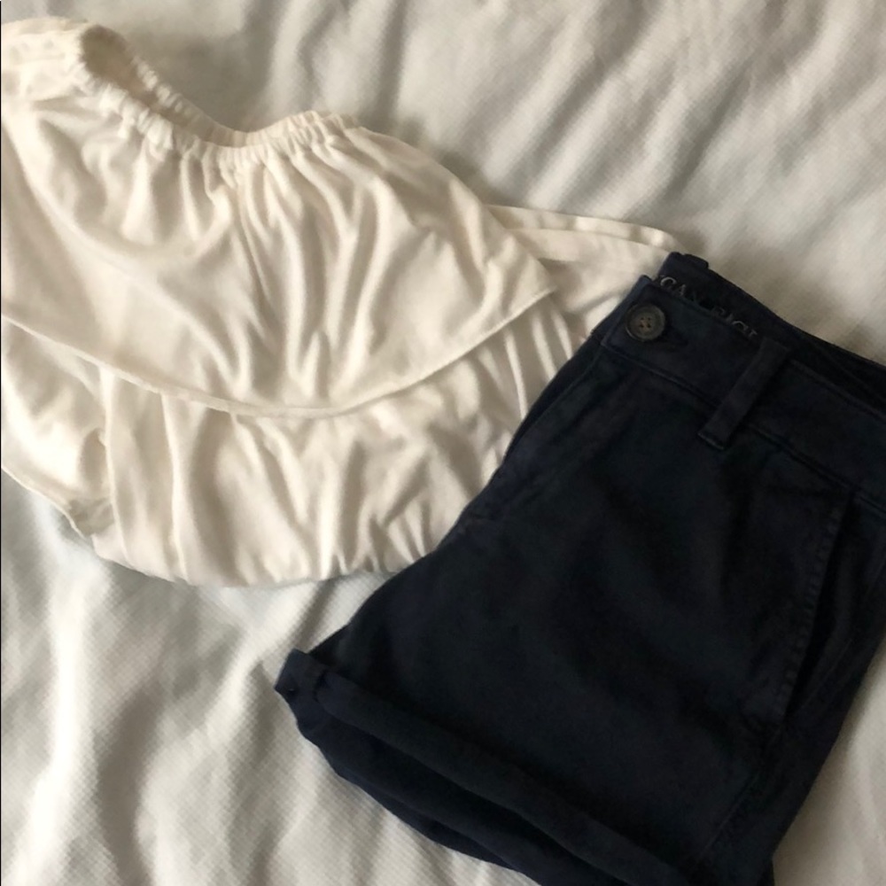off the shoulder flowy top